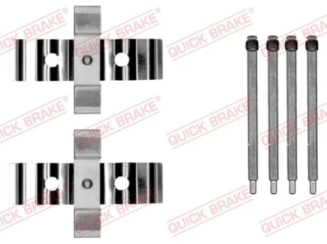Priedų komplektas, diskinių stabdžių trinkelės QUICK BRAKE 109-0054