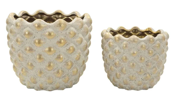 Vazonų komplektas „Pepitas“, 2 vnt, Ø 23 × 18 cm