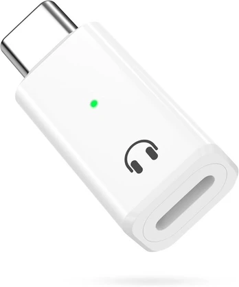 Adapteris MoKo Lightning į USB-C, baltas