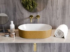 Praustuvas Besco Lova Glam Gold, 34 x 53 x 13 cm kaina