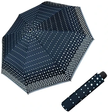 Derby Folding umbrella Hit Mini Dots Juodas 70065P10CZ