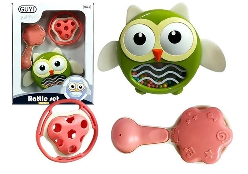 Barškučių-kramtukų rinkinys GUYI Rattle Set