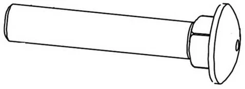 BuzzRack Carriage bolt M12x70mm