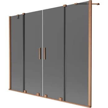 Dušo sienelė Mexen Velar Duo, 170 cm x 150 cm, vario/grafito