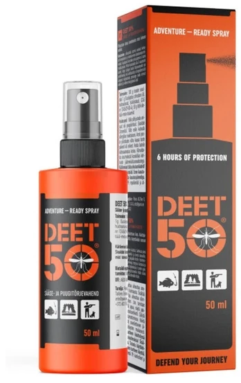 Priemonė nuo vabzdžių ir erkių Deet 50
