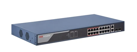 Šakotuvas SWITCH POE DS-3E1318P-EI 16 PRIEVADŲ SFP Hikvision kaina