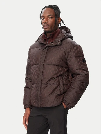 KARL LAGERFELD Žieminė striukė 505007 564504 Tamsiai ruda Regular Fit