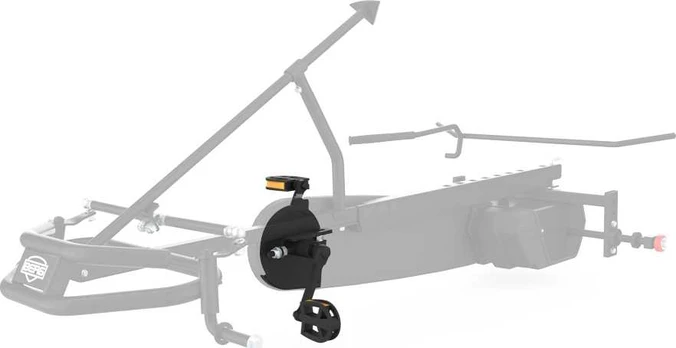 Berg XXL Frame - Crank shaft with crank set 140, 36T + pedals
