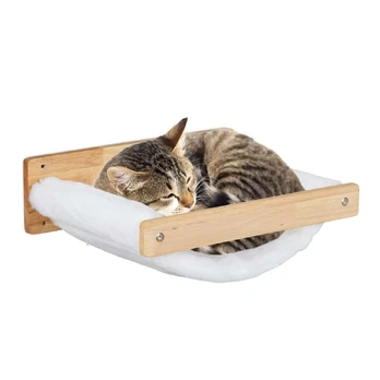 Kodustaar Sieninis katės hamakas, 17x39.5x32.5 cm, baltas
