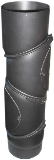 Alkūnė kamino D150 4seg reg 0-90 su pravala