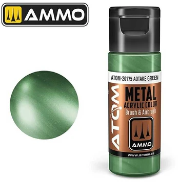 AMMO by MIG Jimenez AMMO MIG - ATOM Akriliniai dažai METALLIC Aotake Green, 20ml, 20175