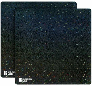 BambuLab Bambu 3D Galaxy Surface Sheet – 2 keičiamų lakštų rinkinys – X1, P1 ir A1 serija – Bambu Lab