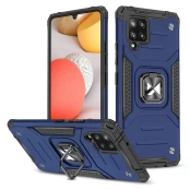 Dėklas Wozinsky Ring Armor Kickstand Samsung Galaxy A42 5G blue kaina