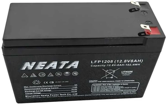 NEATA LFP12-8 12.8V 8Ah Lithium Ion akumuliatorius