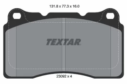 Stabdžių trinkelių rinkinys, diskinis stabdys TEXTAR 2309203 kaina