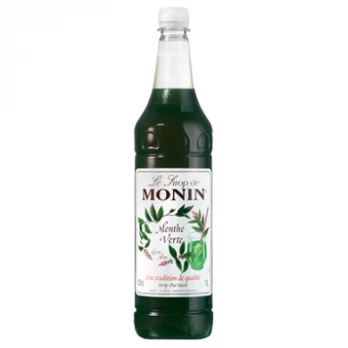 MONIN Žaliųjų mėtų sirupas 1l plast.
