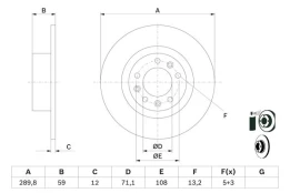 BOSCH 0 986 479 F08 Brake Disc kaina