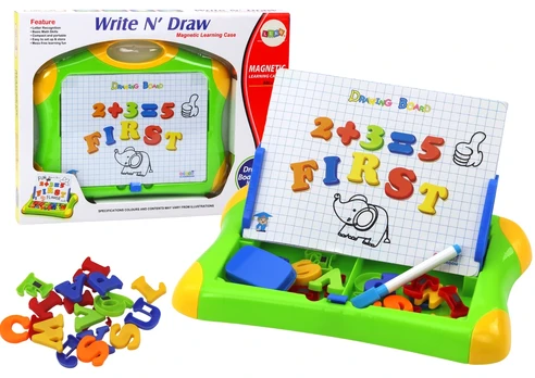 Lean Magnetic Educational Board Letters Numbers Marker Pen Sponge
