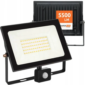 Led Prožektorius 50w 5500lm Ip65 4000k su judesio davikliu