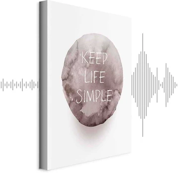 Artgeist Paveikslas - Keep Life Simple (1 Part) Vertical