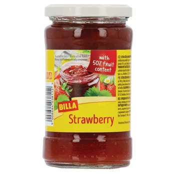Braškių skonio džemas BILLA, 340 g