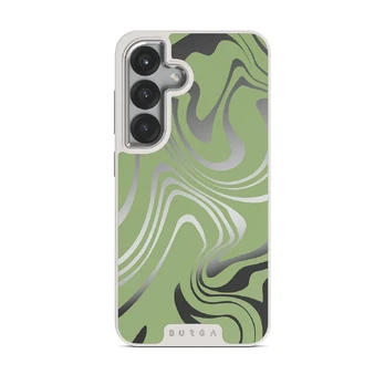 Funky Sensation - Samsung Galaxy S25 Case, Elite Mirror Light (Magnetic) / Silver
