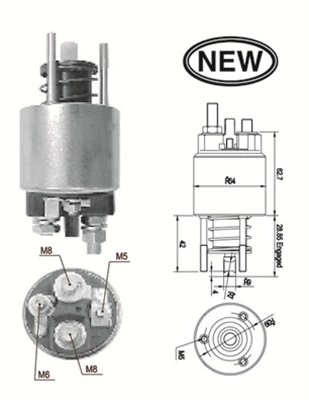 solenoidinis jungiklis, starteris 940113050556