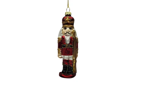 Eglutės žaisliukas Christmas Touch EBA340260, raudona sp., 12 cm, stiklas