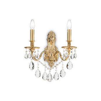 Sieninis šviestuvas Ideal Lux Wall lamp with 2 lights GIOCONDA, E14, bone color