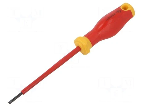 Slotted screwdriver 3x100 mm, 1000V, SLIM, S2
