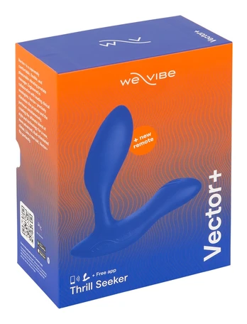 We-Vibe Vector+ Royal Blue Vibruojantis analinis dildo