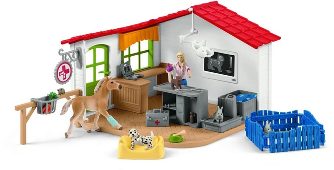 Schleich - Veterinarian practice with pets (42502)