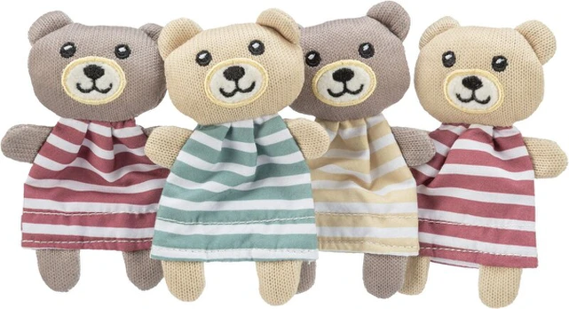 Trixie pliušinis meškinas su katžole, 12 cm