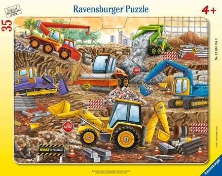 Ravensburger Large Frame Puzzle: Everyone is working