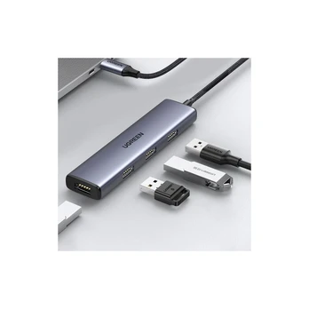 Ugreen USB Type C - 4x USB 3.2 Gen 1 Hub silver (CM473 20841)