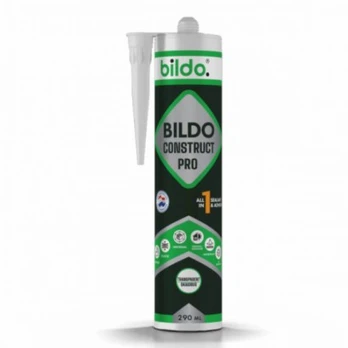 Hibridiniai Klijai - Hermetikas BILDO Construct Pro, balti, 290 ml