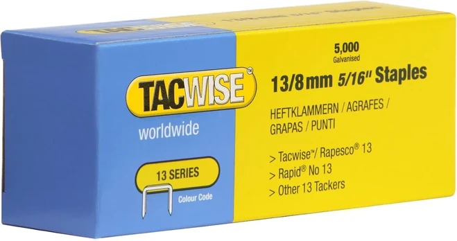 Tacwise 13/8mm kabės kabėms (5000 vnt.)