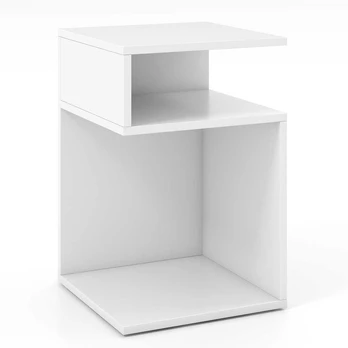 Promotions Šoninis stalas, 13x13x20 colių, Balta
