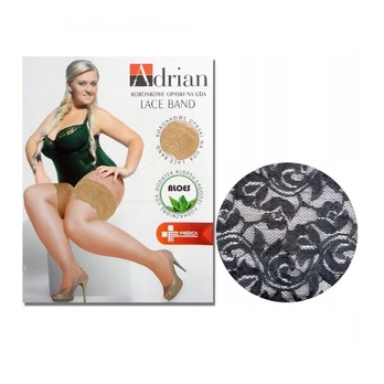 Šlaunų apsauga nuo trinties Adrian Plus Size Lace Band nero