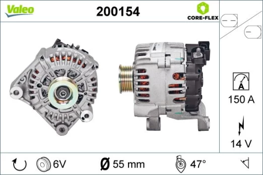 Kintamosios srovės generatorius VALEO 200154