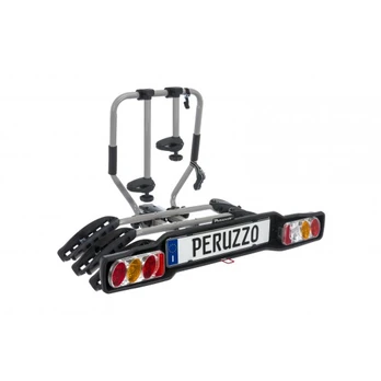 Autobagažinė Peruzzo Siena 3 dviračiam ant gražulo (plienas, atlenkiama)