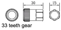 Bahco Special socket 15mm x 33H
