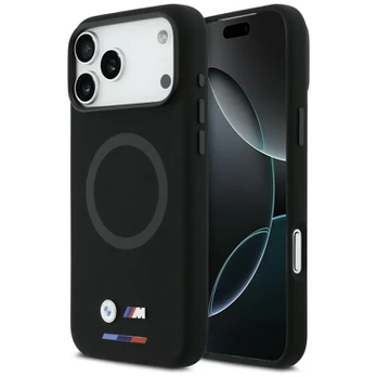 Dėklas BMW M Silicon Logo MagSafe do iPhone 17 Pro Max juoda