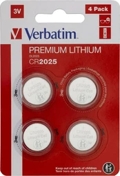 „Verbatim“ CR2025 baterijos, 4 vnt. kaina