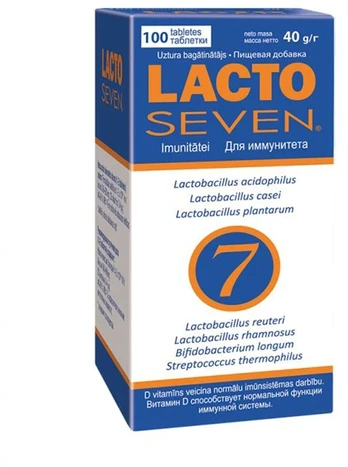 Vitabalans Oy Vitabalans Lacto Seven tabletės N100