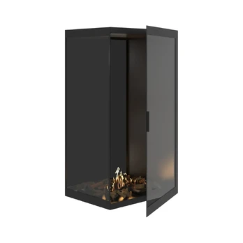 WILD FLAME CORNER 80X140 LEFT kampinis biožidinys įmontuojamas