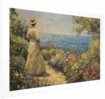 Artgeist Plakatas - Nostalgic impression - a pensive woman contemplating
