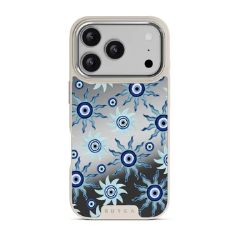 Blue Gaze - iPhone 17 Pro Case, Elite Mirror Light (MagSafe) / Silver