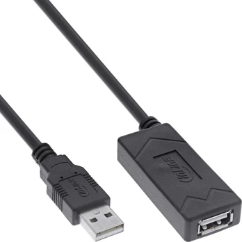 Manhattan „InLine®“ USB 2.0 aktyvus prailginimo kabelis, USB-A kištukas/lizdas, 7,5 m
