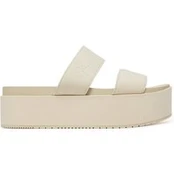 Šlepetės Calvin Klein Jeans Flatform Sandal Webbing In YW0YW01789 Écru